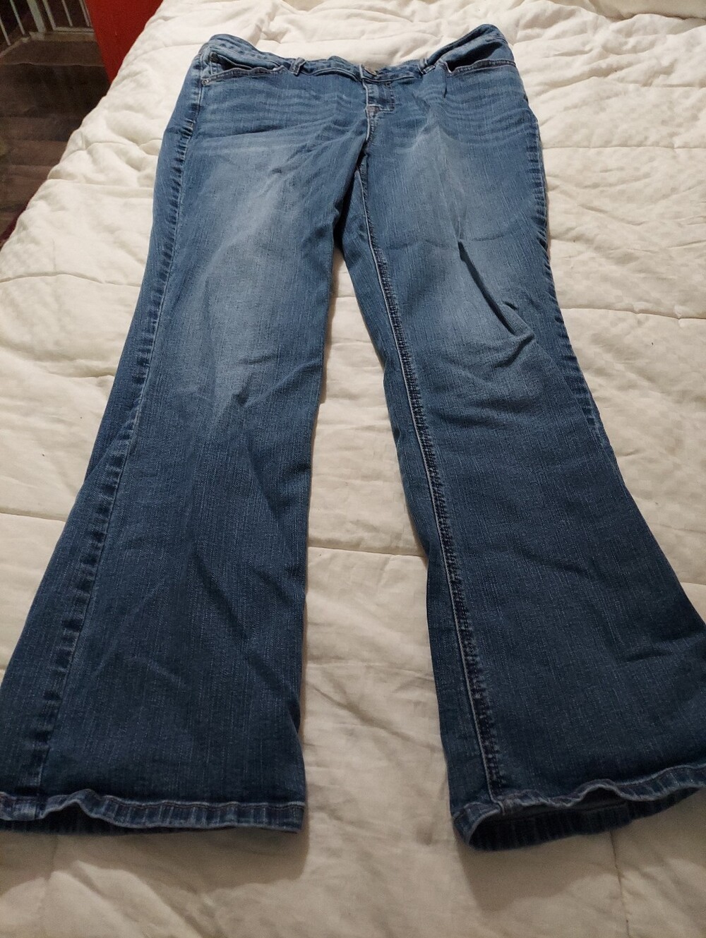 Maurices Mid Rise Jeans 14 Short Medium Blue